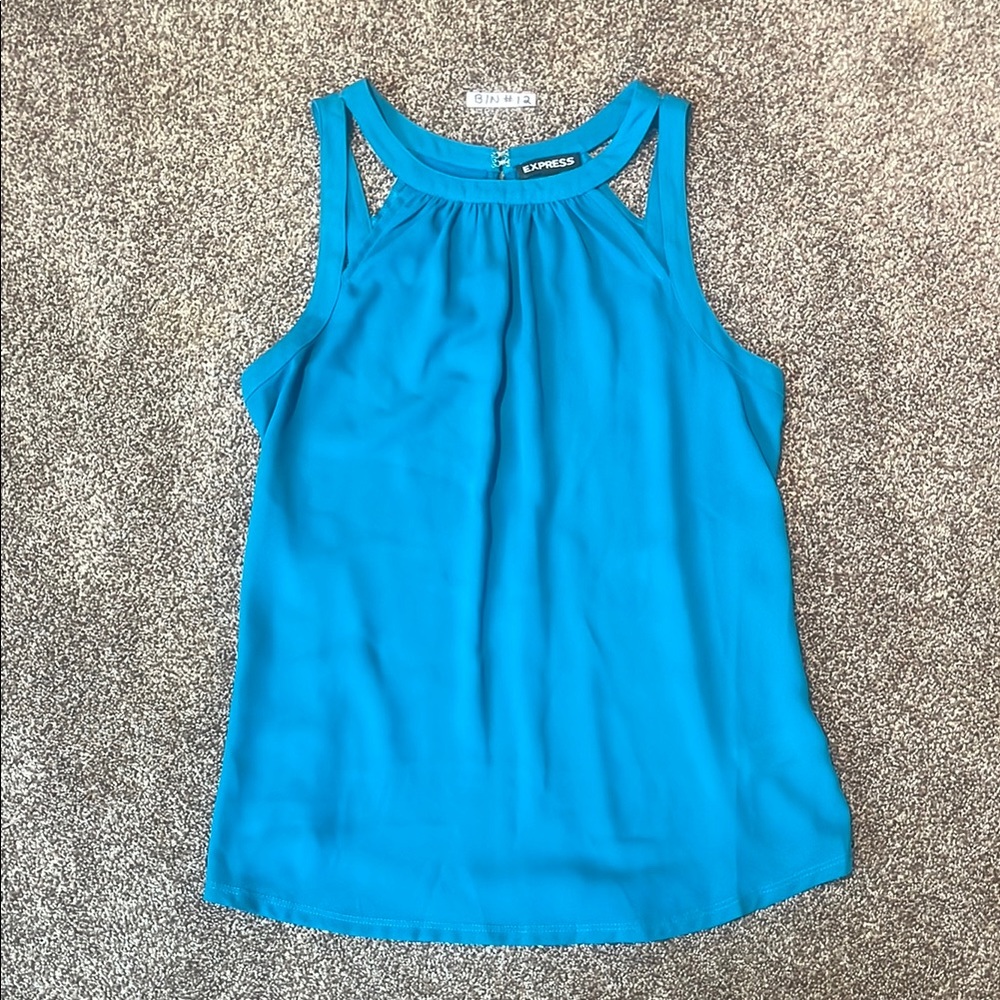 2/$20 Express Blue Sleeveless Tank Top